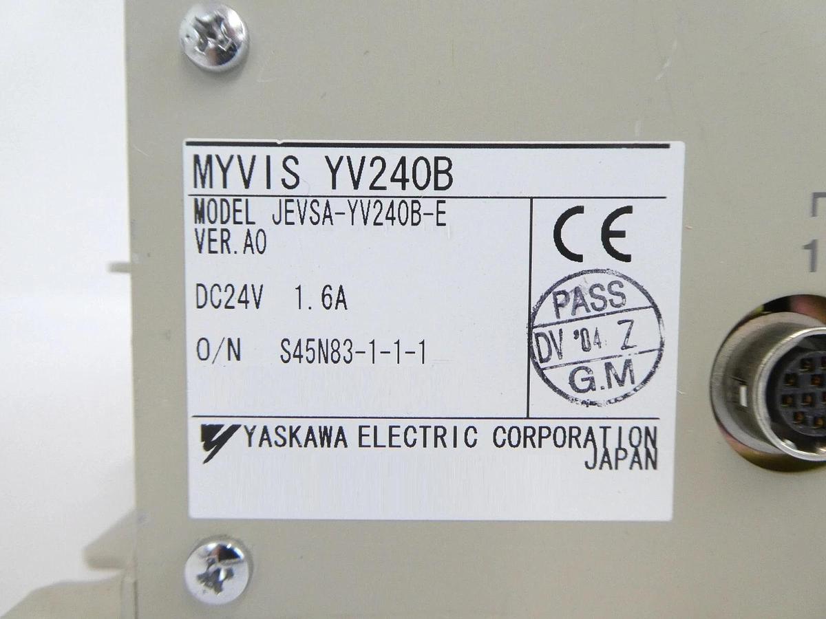 Used Yaskawa MYVIS XU-SCA0313 Machine Vision System Controller YV240B Dented Working