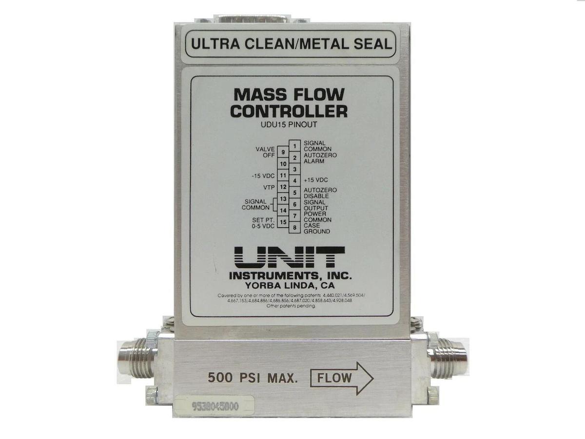 Used UNIT Instruments UFC-8160 Mass Flow Controller MFC 500 SCCM N2 Working Spare