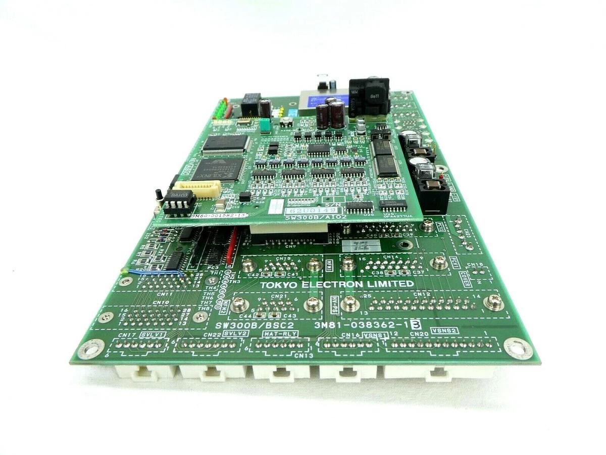 Used TEL Tokyo Electron 3M81-038362-13 Board PCB SW300B/BSC2 Trias System Working