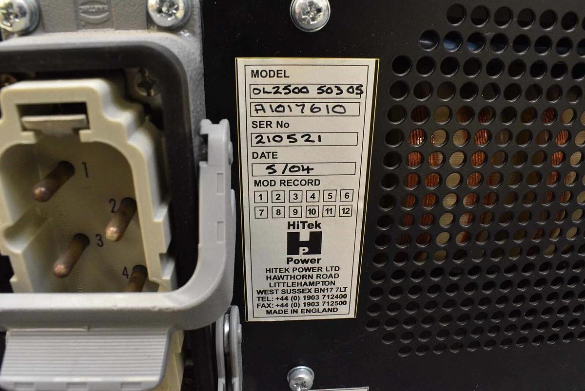 Used HiTek Power OL250050305 Power Supply A1017610 Series 2500 Spare Surplus
