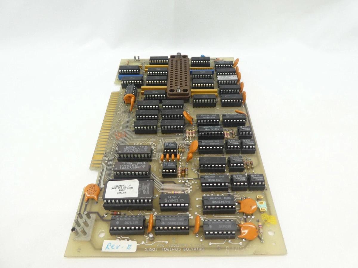 Used Varian Semiconductor VSEA D-H0337001 Operator Control Logic PCB Rev. E Working