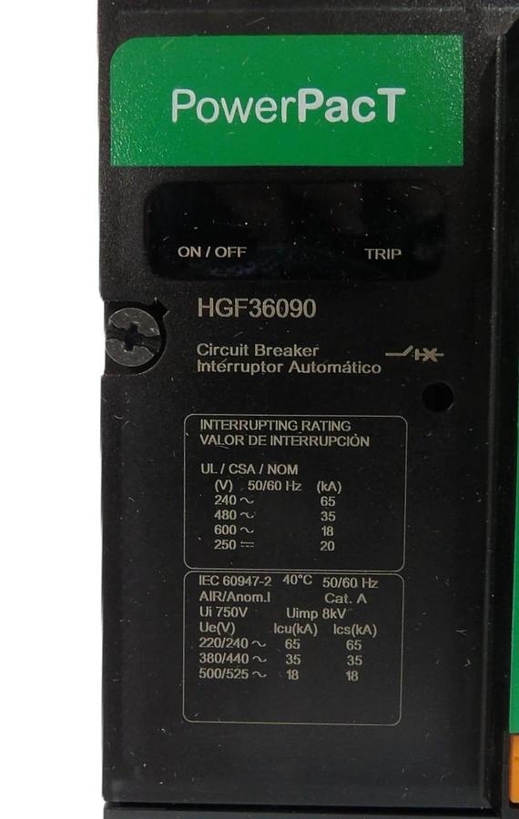 Schneider Electric HGF36090 Circuit Breaker PowerPacT SquareD New Surplus