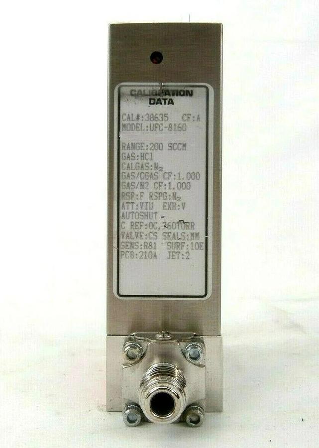 Used UNIT Instruments UFC-8160 Mass Flow Controller MFC 200 SCCM HCl Working Spare