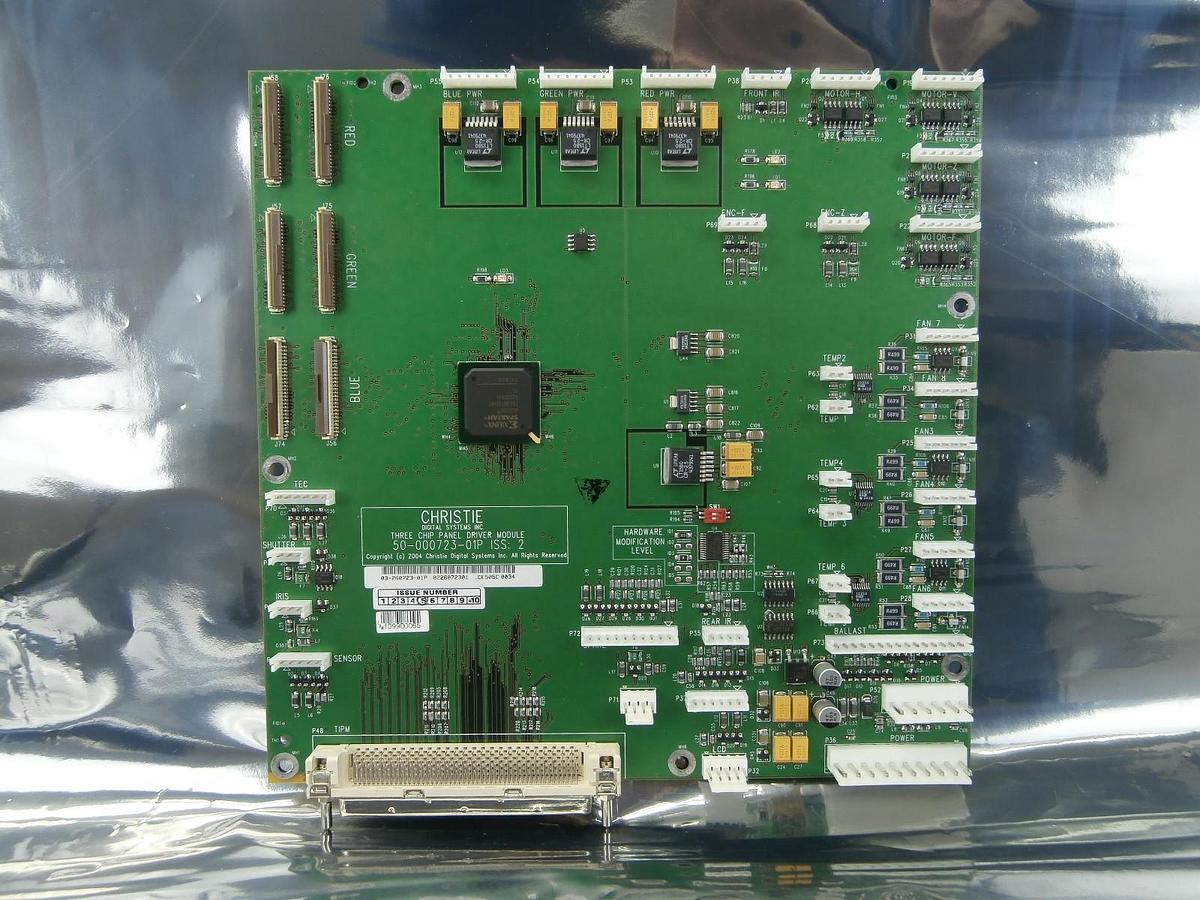 Refurbished Christie 03-260723R01P 3 Chip Panel Driver PCB 50-000723-01P Refurbished