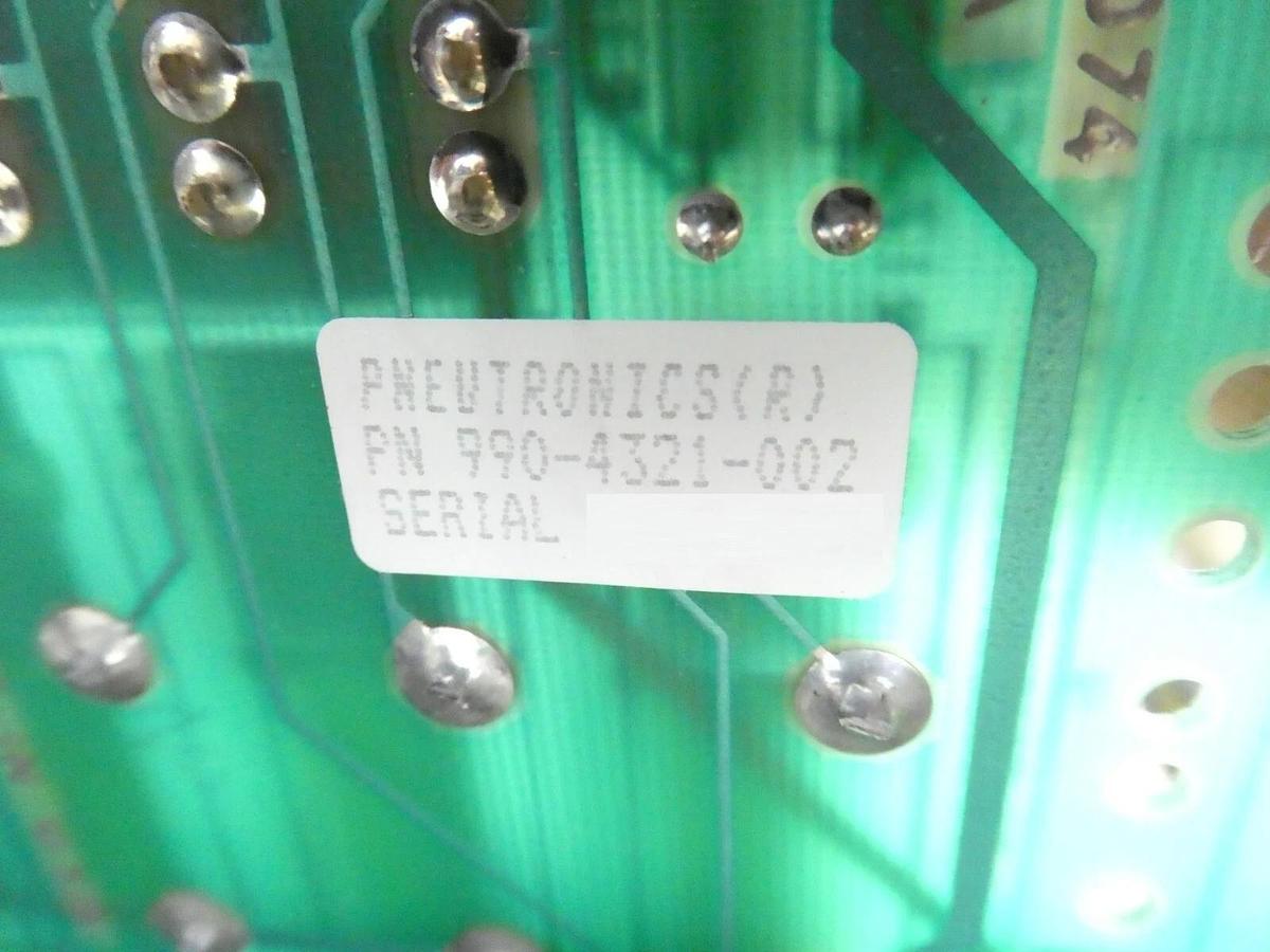 Used Varian VSEA H0289-1 E.S. Control Logic and Pneumatic Rack PCB D-H0121001 Working