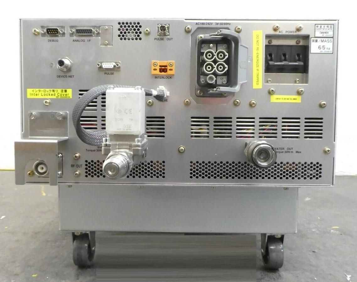 Used Daihen RGA-100B RF Power Generator 10kV TEL 2L39-000145-12 Untested Surplus