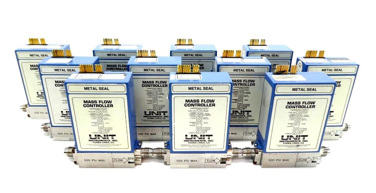 Used UNIT Instruments UFC-1660 Mass Flow Controller MFC Reseller Lot of 11 Working
