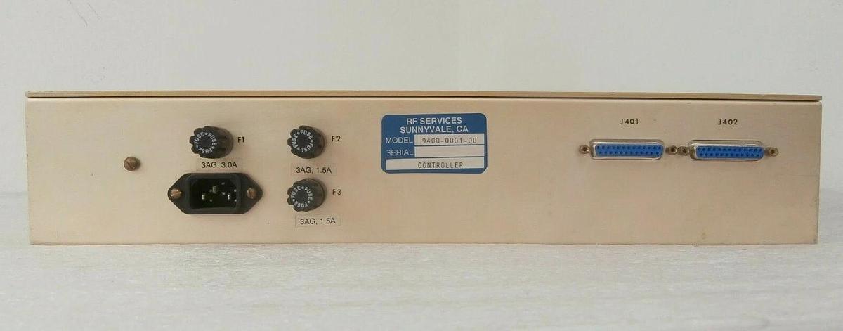 Used RF Services 9400-0001-00 Matching Network Controller Novellus 27-00040-00 Spare