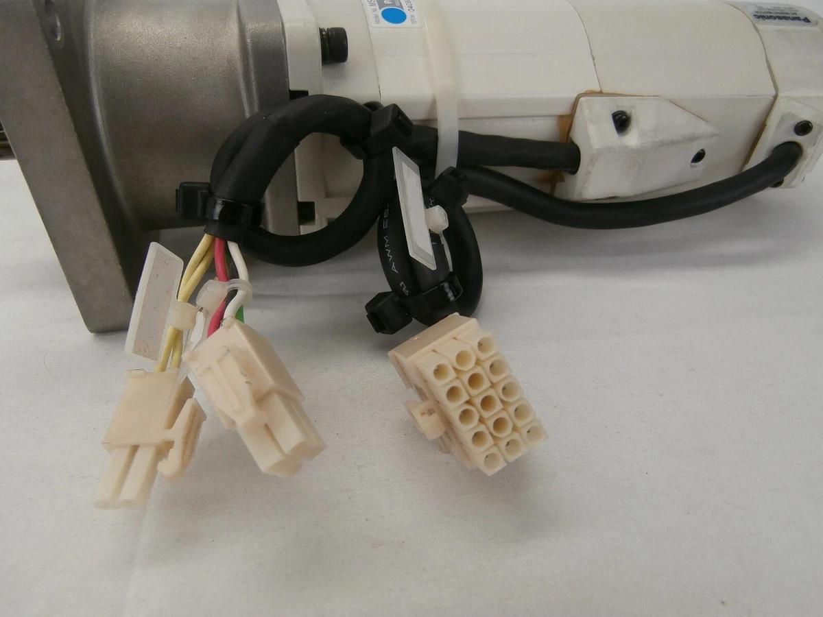Used Panasonic MSMA041A42 AC Servo Motor with Gearhead MSMA041A1F Working Spare