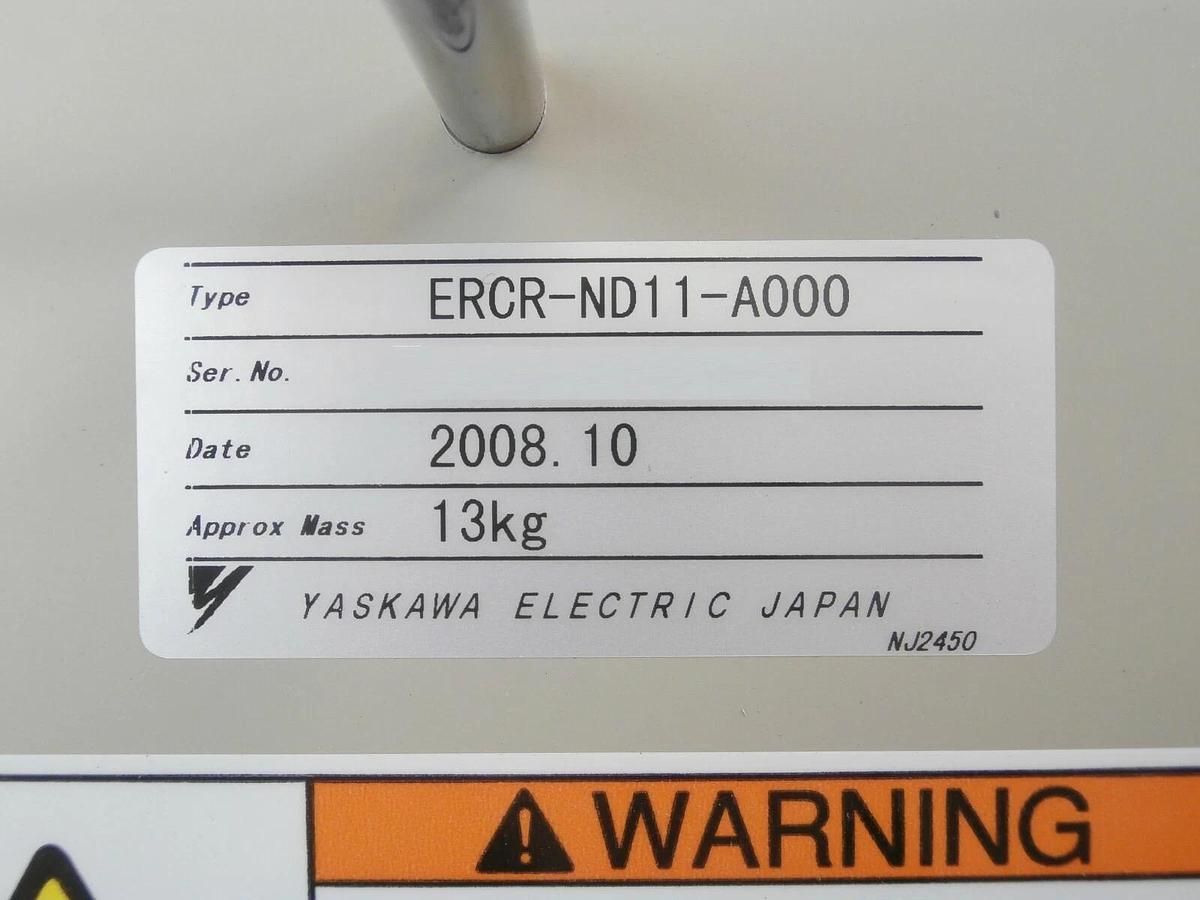 Used Yaskawa Electric ERCR-ND11-A000 Robot Controller SGDH-08AE-SY705 Working