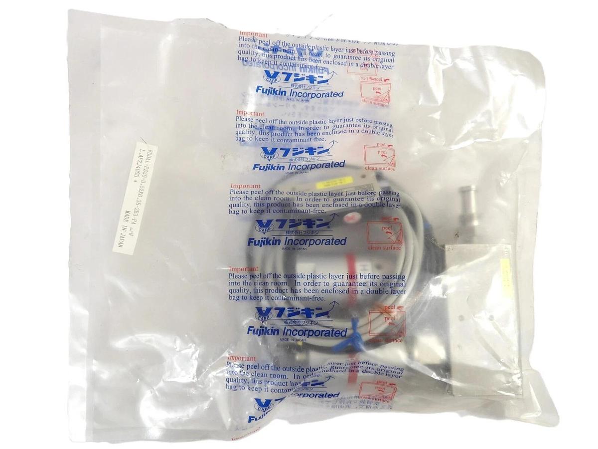 Used Fujikin FBDAL-RS20-9.52X6.35-2B3-PA-LFN Diaphragm Valve Assembly New Surplus