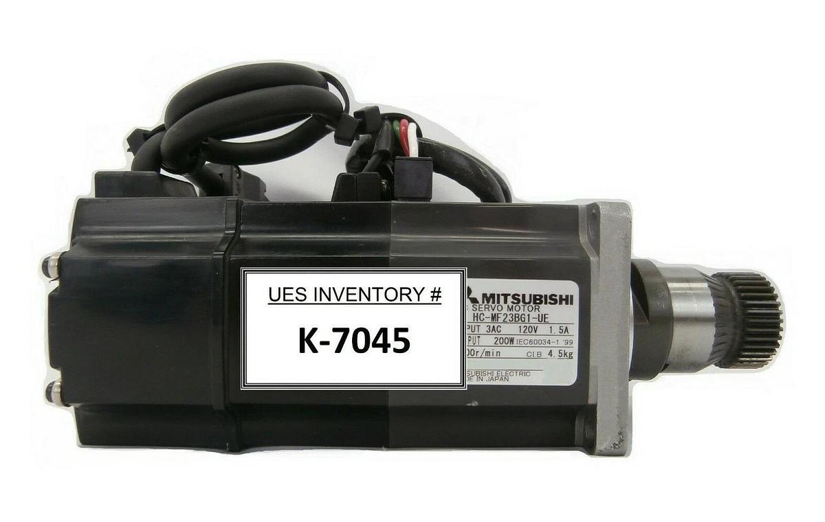 Used Mitsubishi Electric HC-MF23BG1-UE AC Servo Motor 200W Working Spare