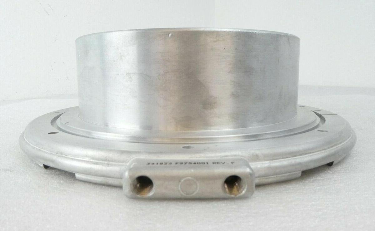 Used Varian Ion Implant Systems F9754001 Source Bushing Flange Assembly Cleaned Spare