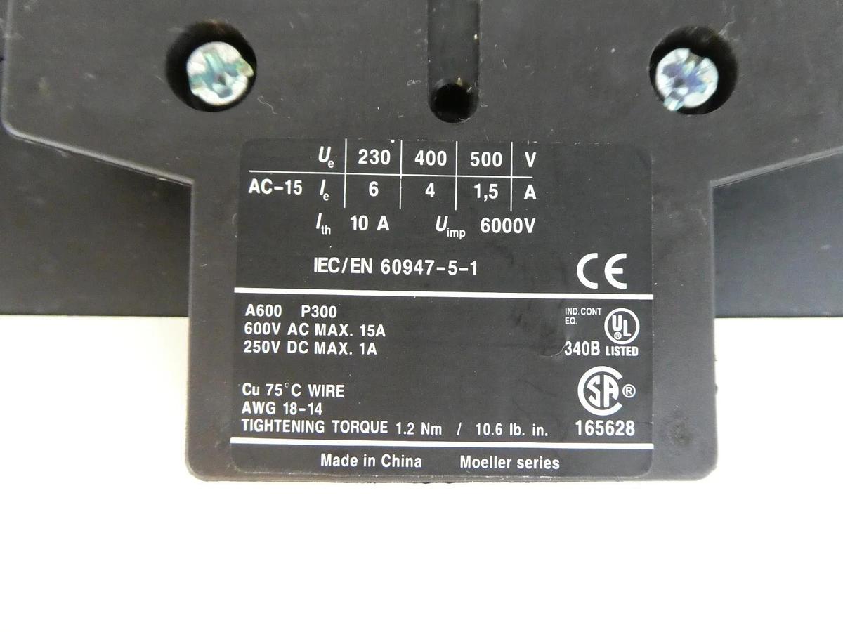 Used Eaton XTCE400M 3-Pole Industrial Circuit Breaker Module DIL M400 Working Spare
