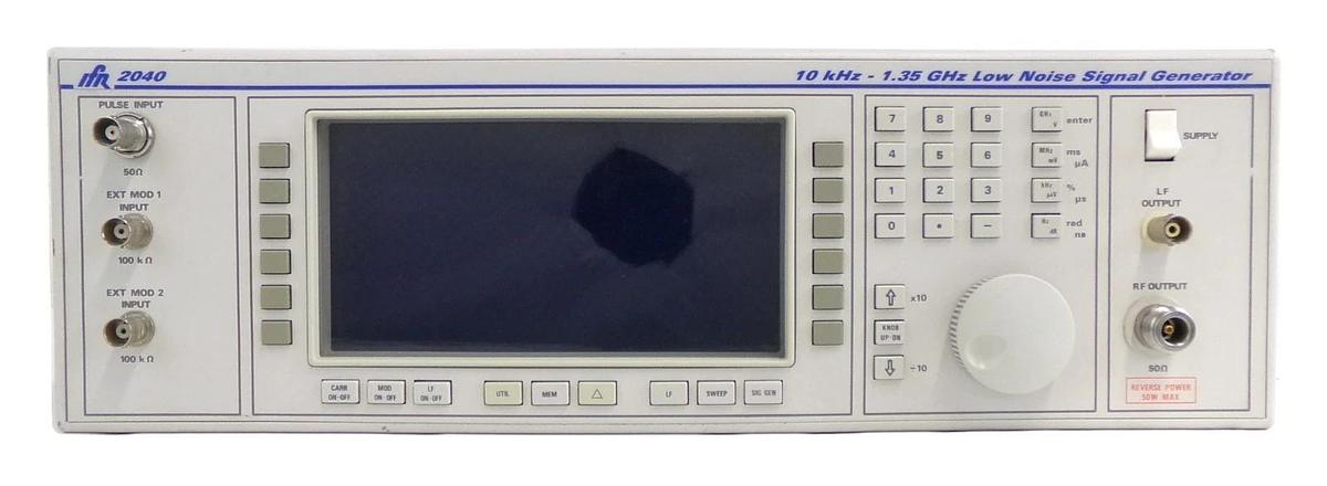 Used IFR 2040 10khz-1.35Ghz Low Noise Signal Generator Opt. 2 9.13 Error 27 Untested