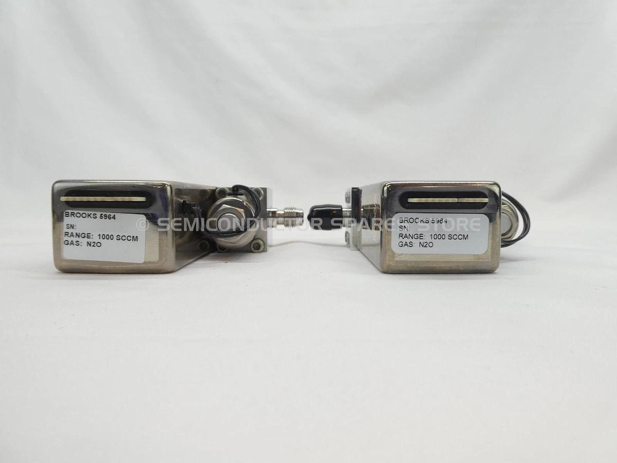 Refurbished Brooks 5964 Mass Flow Controller MFC 1000 SCCM N2O Lot of 2 OEM Refurbished