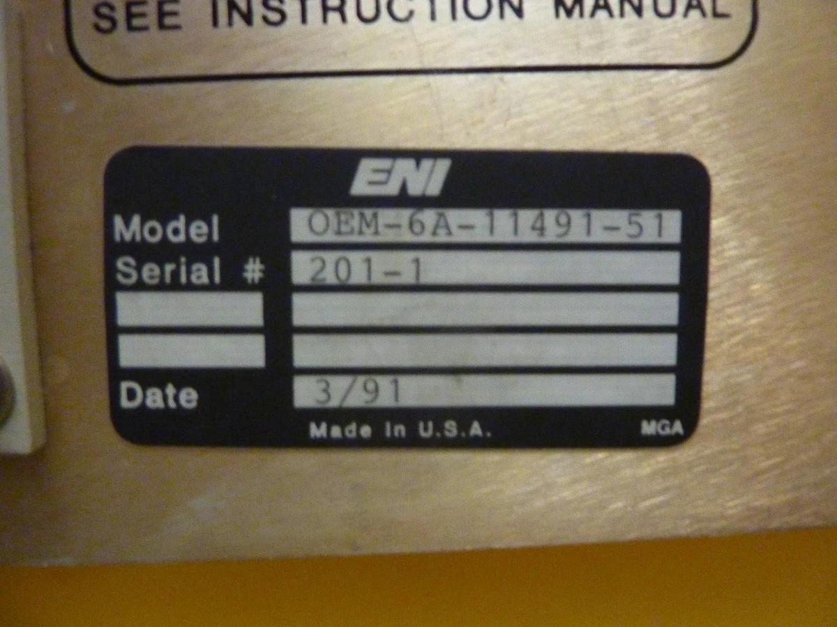 Refurbished OEM-650A ENI OEM-6A-11491-51 Soild State Power Generator OEM Refurbished Surplus