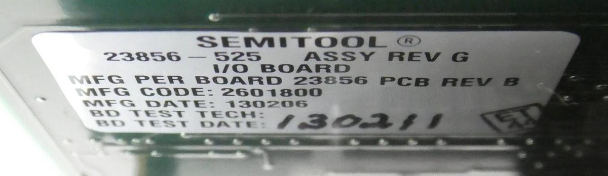 Semitool 23856-523 I/O Board Anneal Control Box PCB 23856-525 New Surplus