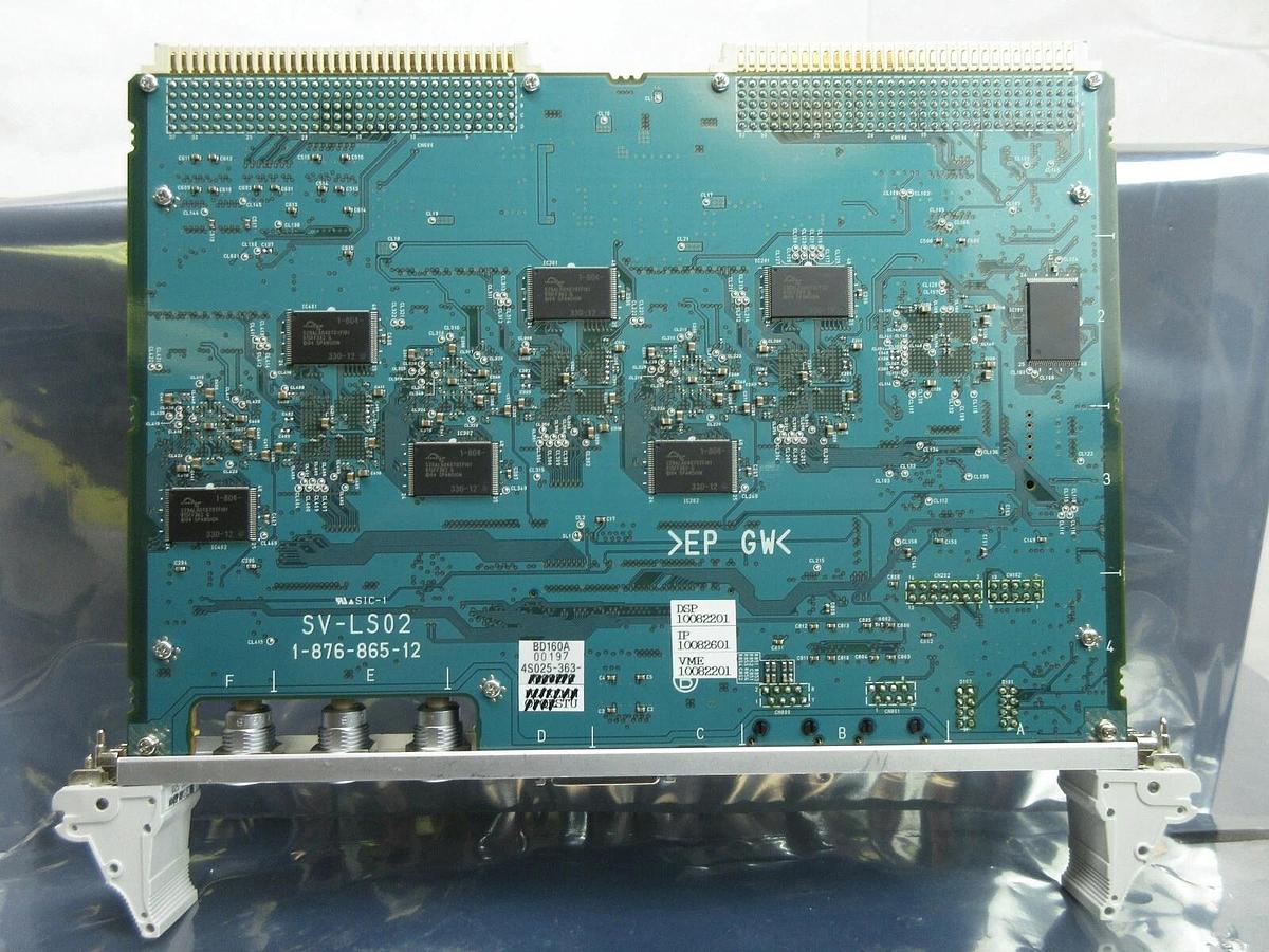 Used Sony 1-876-865-12 Processor PCB Card VME SV-LS02 Nikon 4S025-363 NSR Working