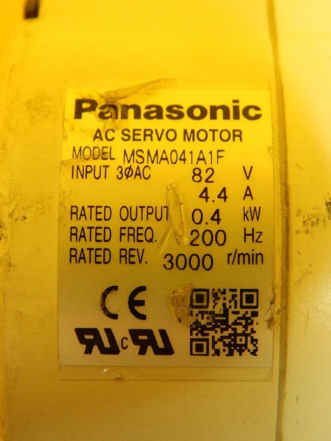 Used Panasonic MSMA041A1F AC Servo Motor MSMA041A43 Shimpo Reducer VRKF-9C-400 Used