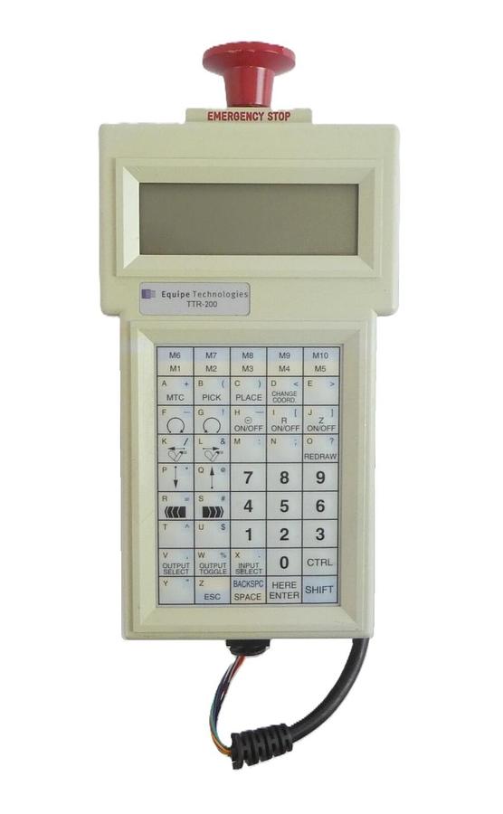 Used Equipe Technologies 110976 Robot Teach Pendant Handheld Controller TTR-200 Spare