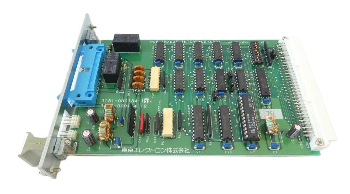 Used TEL Tokyo Electron 3281-000184-13 IN/OUT INTERFACE (UPS) PCB Card 3208-000184-12