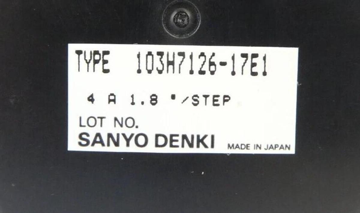 Used Sanyo Denki 103H7126-17E1 Servo Stepping Motor Working Surplus
