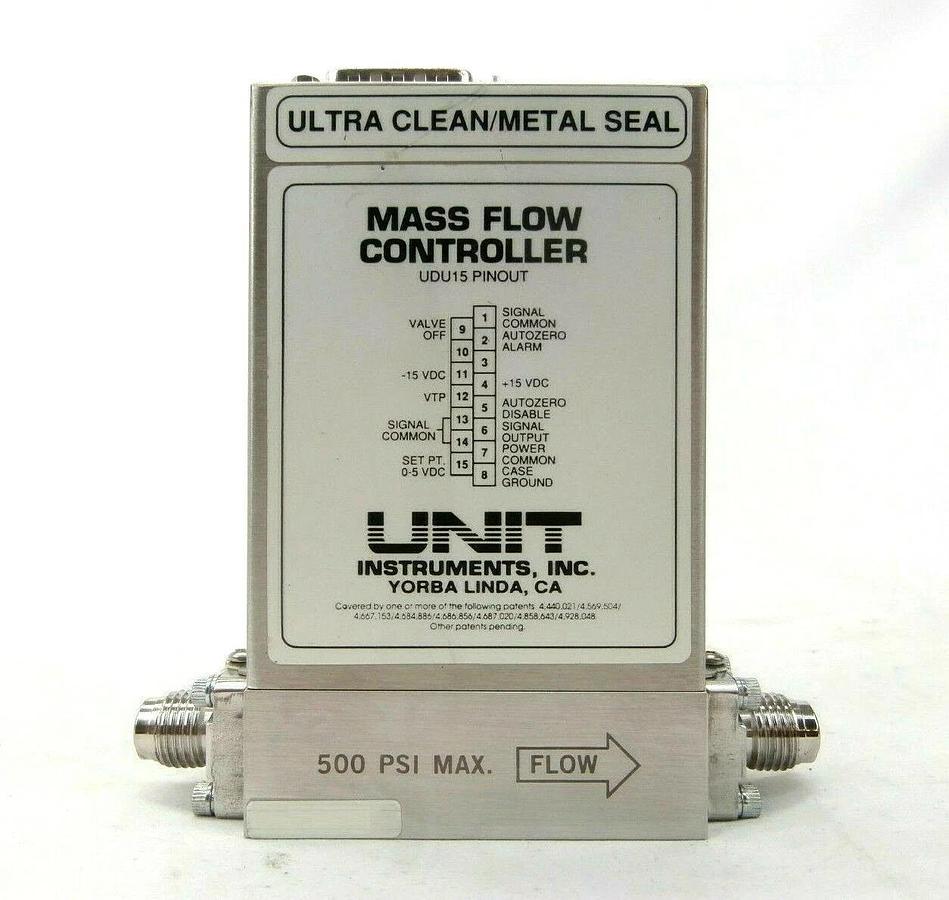 Used UNIT Instruments UFC-8160 Mass Flow Controller MFC 200 SCCM HCl Working Spare