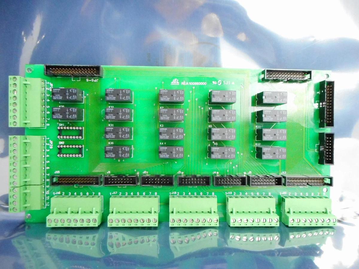 Used JEL Jusung REA100980000 Vacuum Process Interface Board PCB Spare Surplus