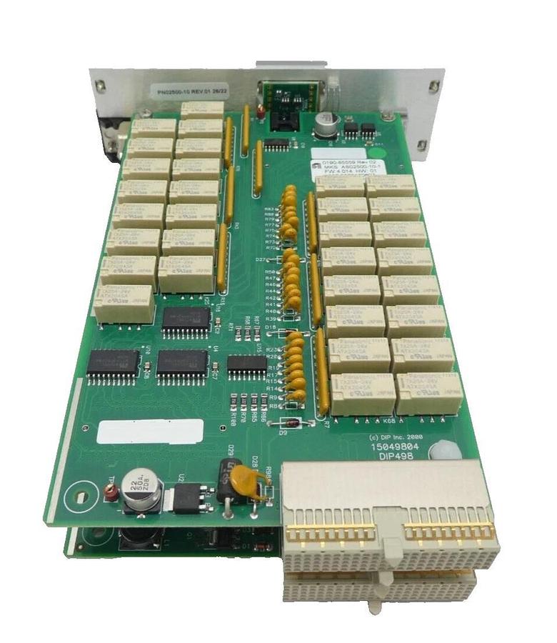 Used MKS Instruments AS02500-10-1 Interlock Module PCB CDN497 AMAT 0190-85559 Working