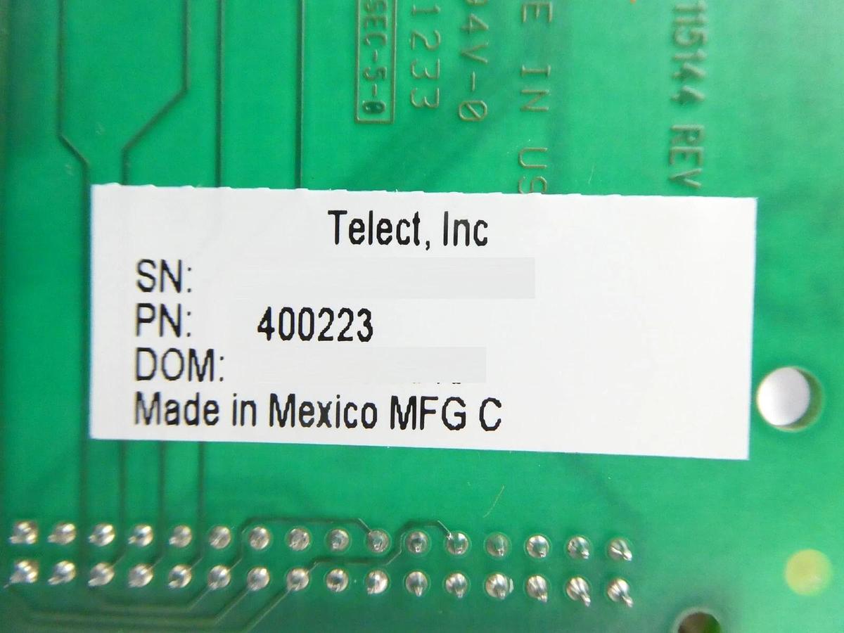 Used Telect 400223 Standard Module Alarm PCB Card 301727 Lot of 2 Working Surplus