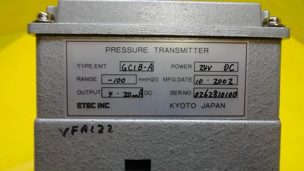 Used STEC GCIB-A Pressure Transmitter Used Working