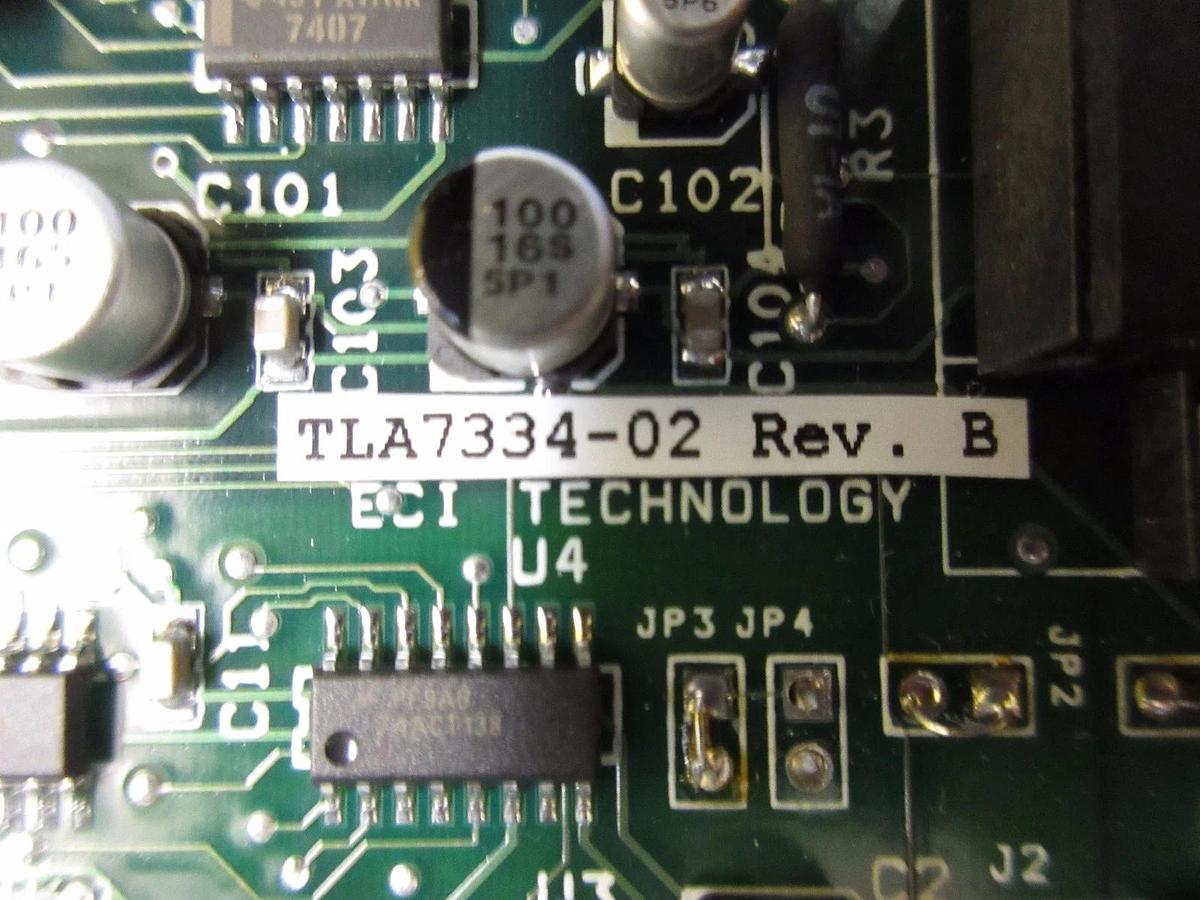 Used ECI Technology TLA7334-02 Interface Board PCB Card QLC-5001 Used Working