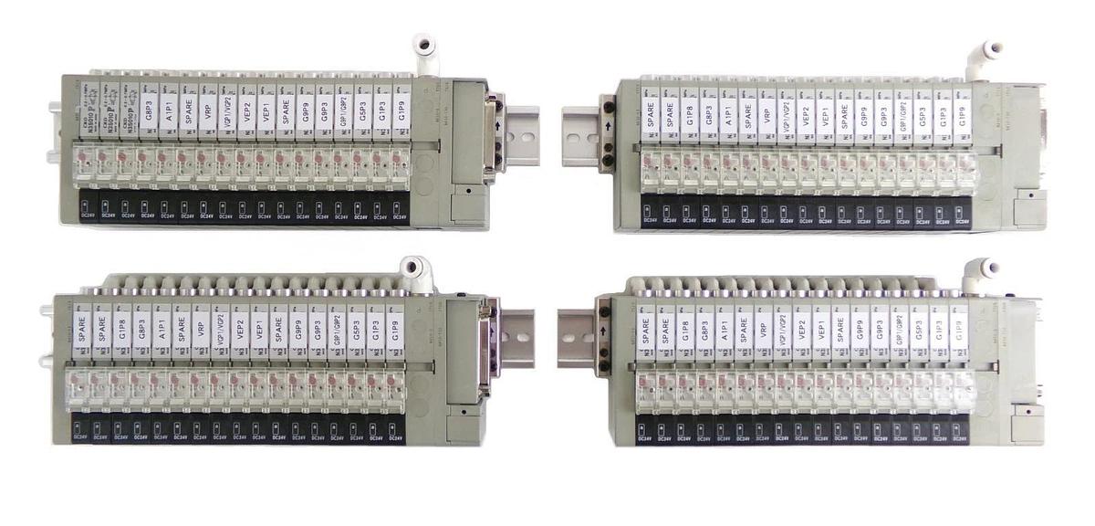 Used CKD N4S0-T30 17-Port Pneumatic Manifold Lot of 4 Working