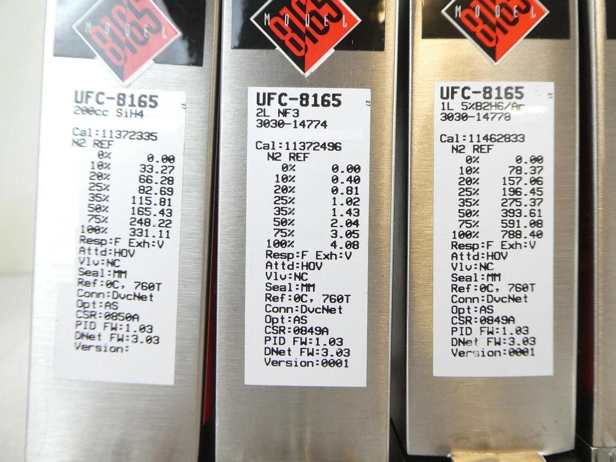 Used Celerity UFC-8165 Mass Flow Controller MFC AMAT 3030-14765 Lot of 11 Working