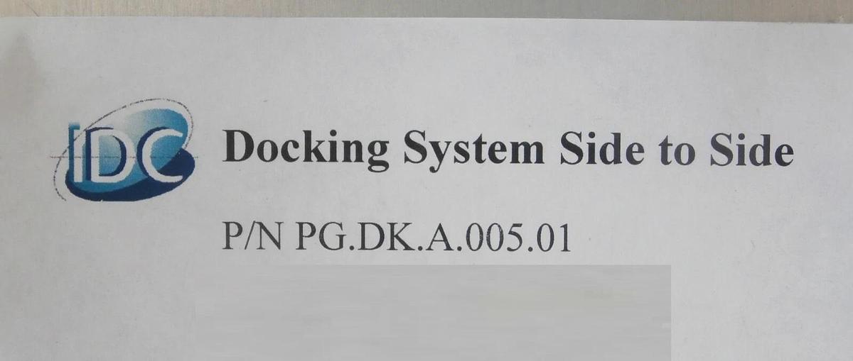 Used IDC PG.DK.A.005.01 Docking System Side to Side Working Surplus