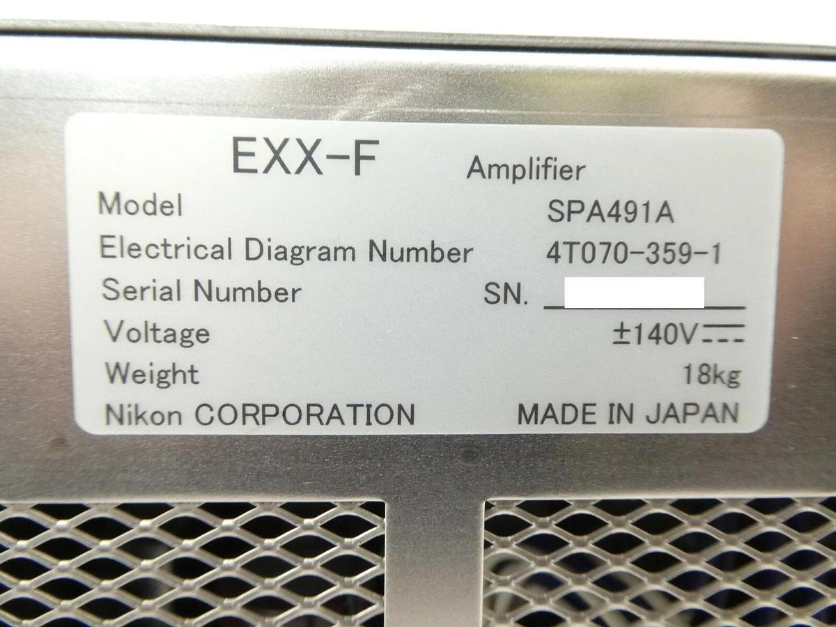 Used Nikon 4T070-359-1 EXX-F Amplifier Module SPA491A 4S013-944 NSR Series Working