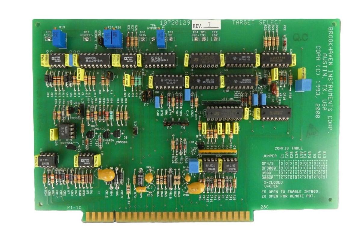 Refurbished Brookhaven 10720129 Target Select PCB P1-1C Varian E20000188 OEM Refurbished