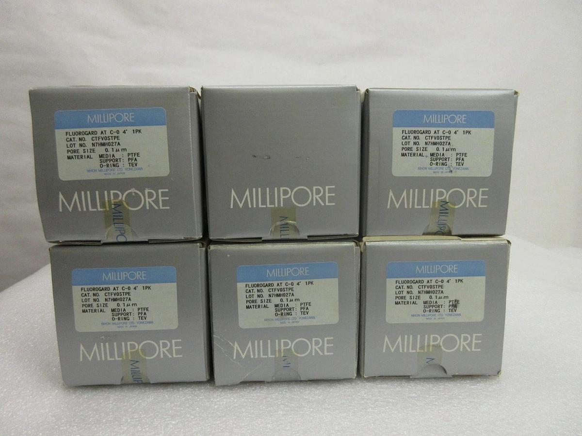 Millipore CTFVOSTPE Filter 0.1μm FLUOROGARD Reseller Lot of 6 New Surplus
