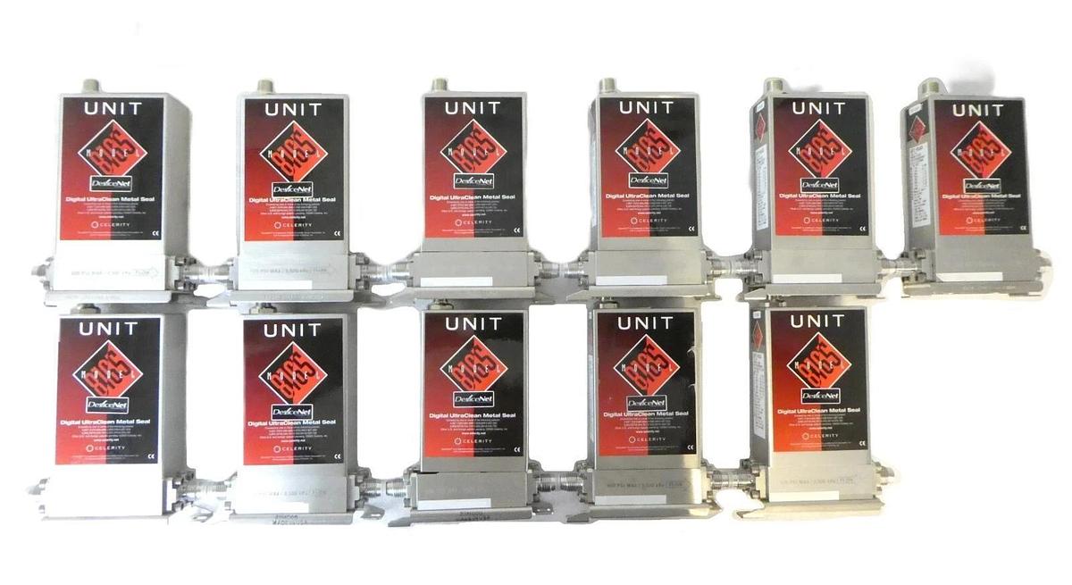Used Celerity UFC-8165 Mass Flow Controller MFC AMAT 3030-14765 Lot of 11 Working