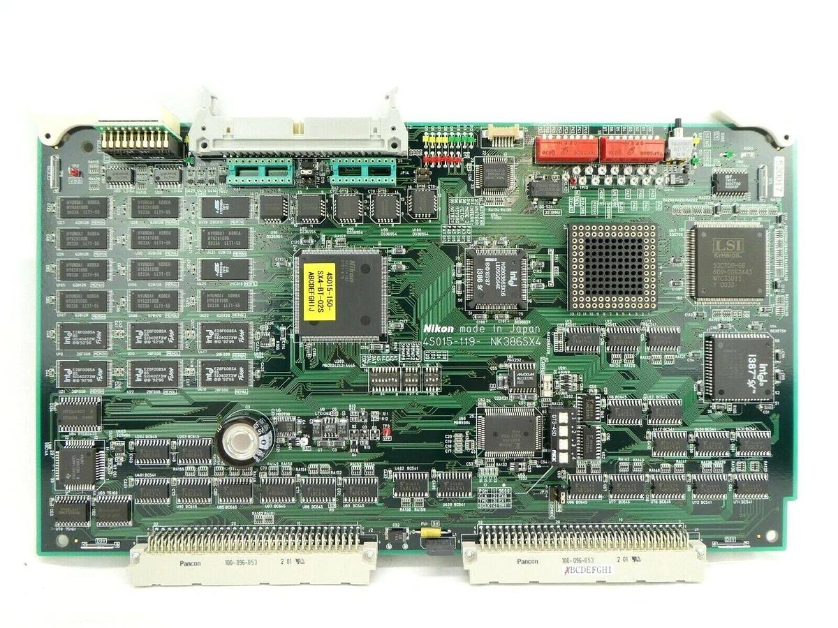 Used Nikon Precision 4S015-119 Processor Board PCB Card VME NK386SX4 NSR Working