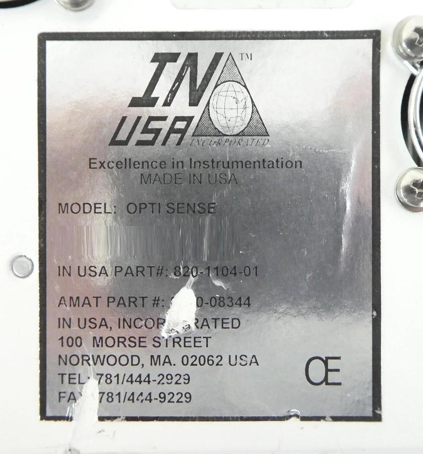 Used InUSA 820-1104-01 NDIR OPTI-Sense 5000 Module AMAT 0190-08344 Working Surplus