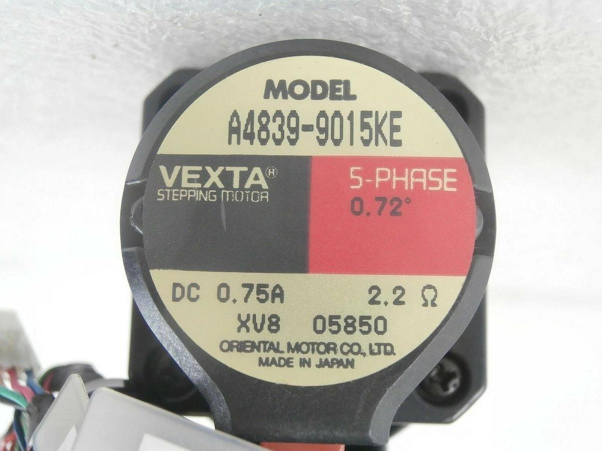 Used Oriental Motor A4839-9015KE 5-Phase Stepping Motor VEXTA TEL Lithius Working