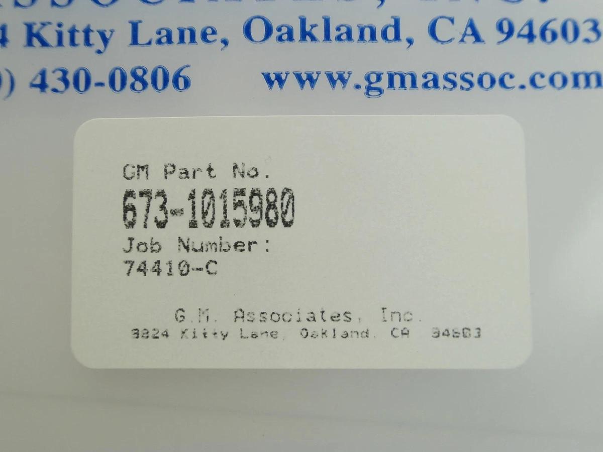 GM Associates 673-1015980 Pedestal Nest 40D C'BORE 1015980-07 GMA347-0001 New