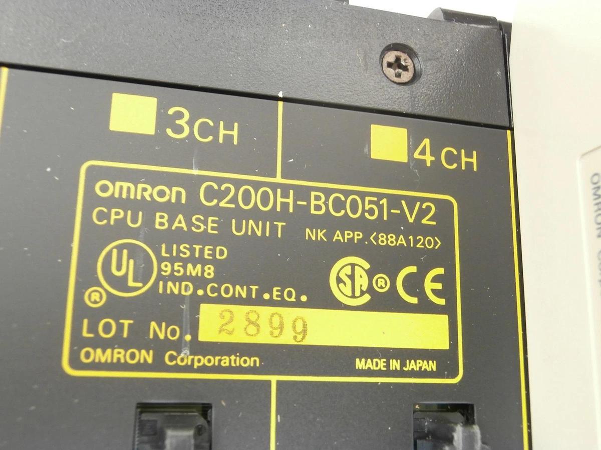 Used Omron SYSMAC C200H Programmable Logic Controller PLC Assembly C200H-CPU02 Used