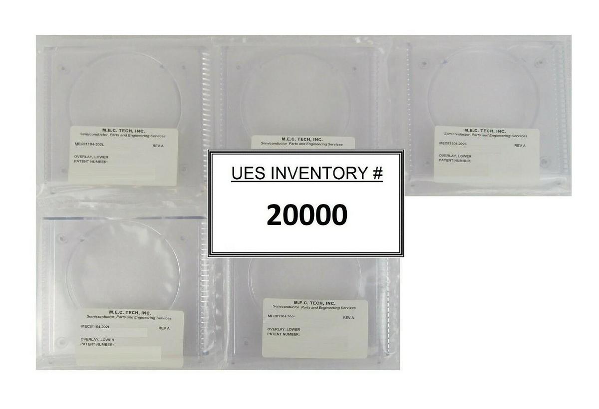 M.E.C. Tech MEC81104-202L Overlay Lower AMAT Applied Materials Lot of 5 New