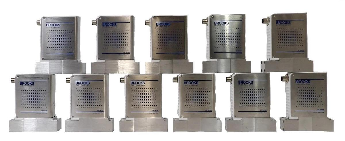 Used Brooks Instrument GF125C-125883 Mass Flow Controller MFC Reseller Lot of 11