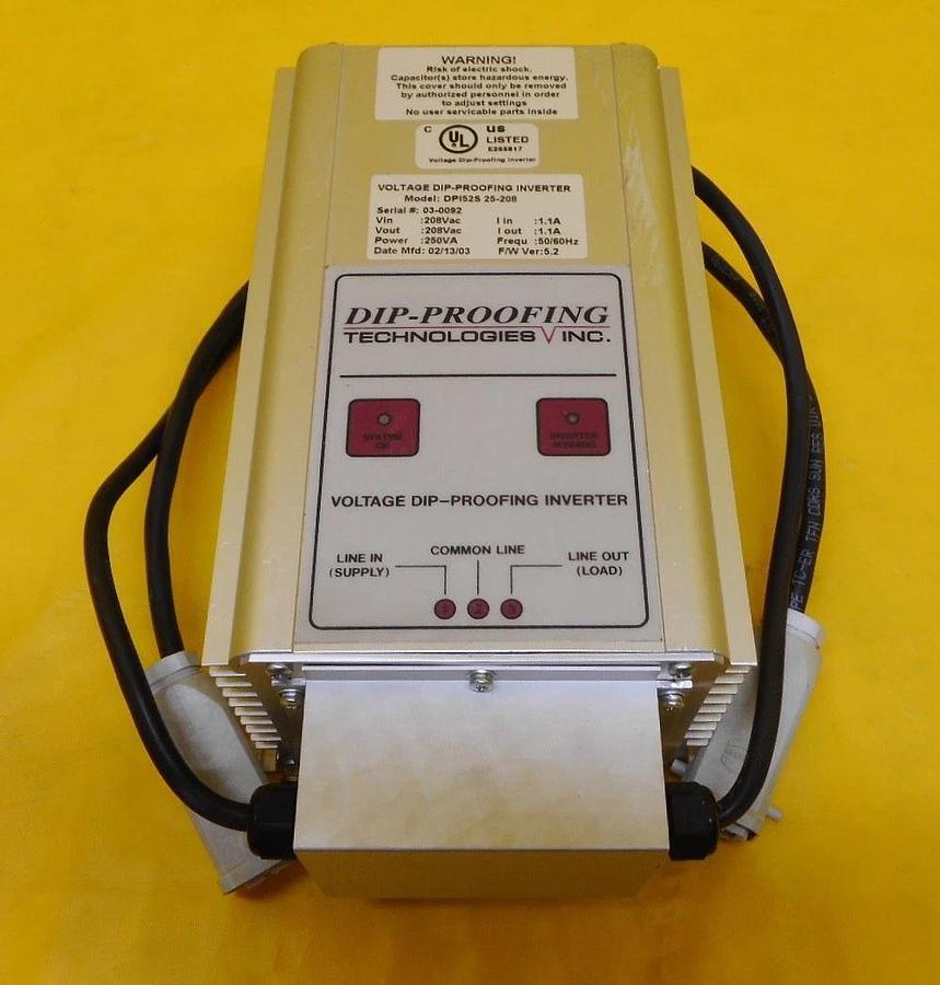 Used DIP Proofing Technologies DPI52S 25-208 Voltage Dip Proofing Inverter Used