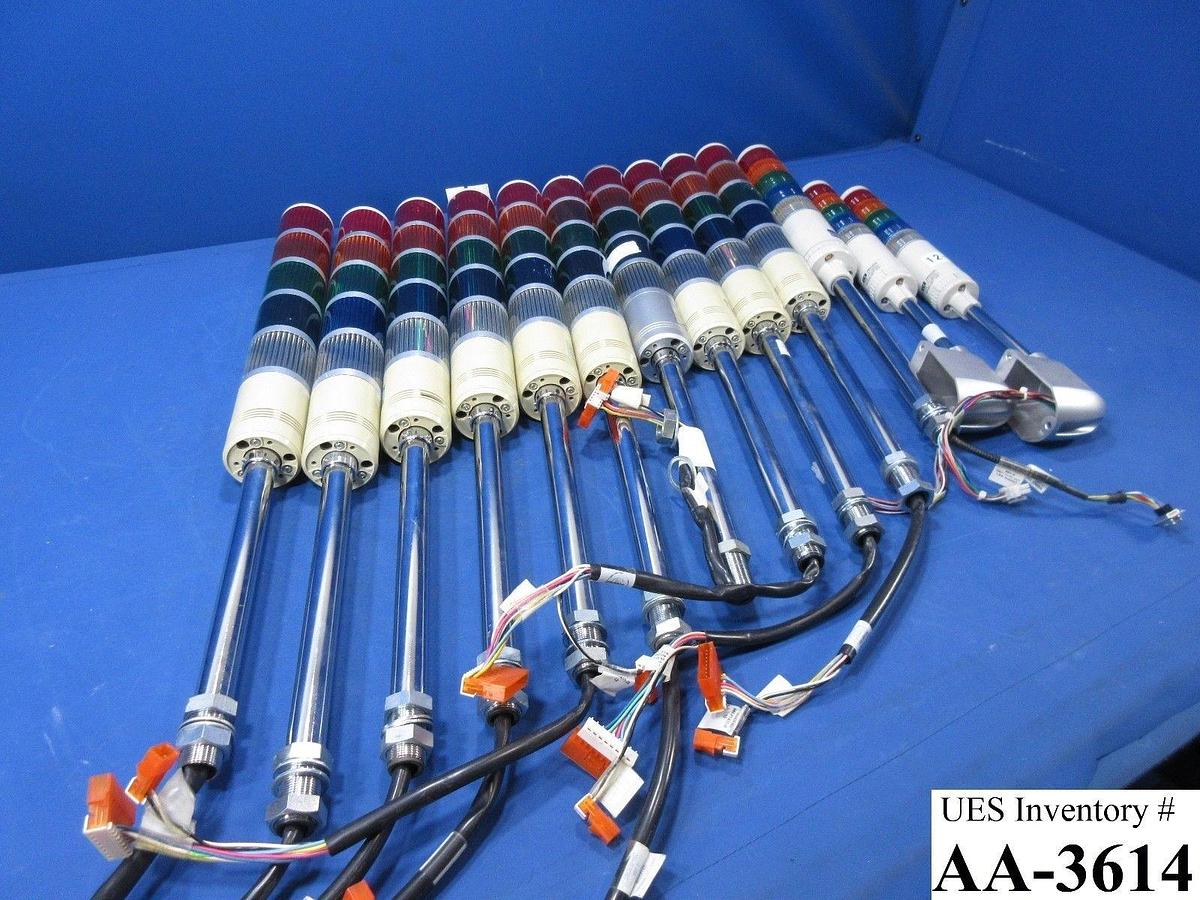 Used Patlite STPB-T Assorted Signal Towers LME-TFBL & LE-FBP Lot of 13 Used Working