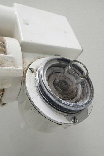 Used Buchi Rotavapor R Type KRvr 65/45 Rotary Evaporator Head with Glass and Stand